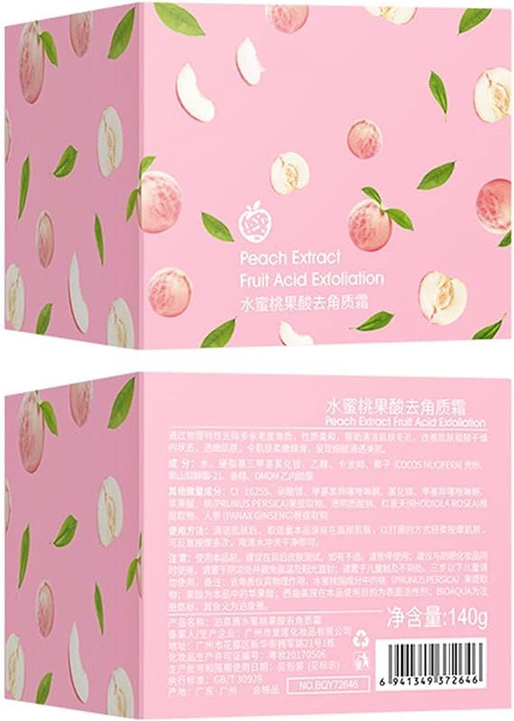 Peach Extract Fruit Acid Exfoliating Face Gel Cream